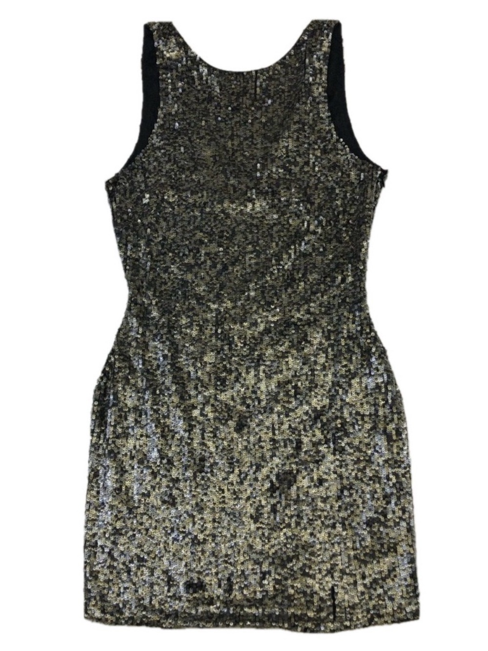 All Saints black gold sequin mini dress Size 0 AS IS #showgirlera